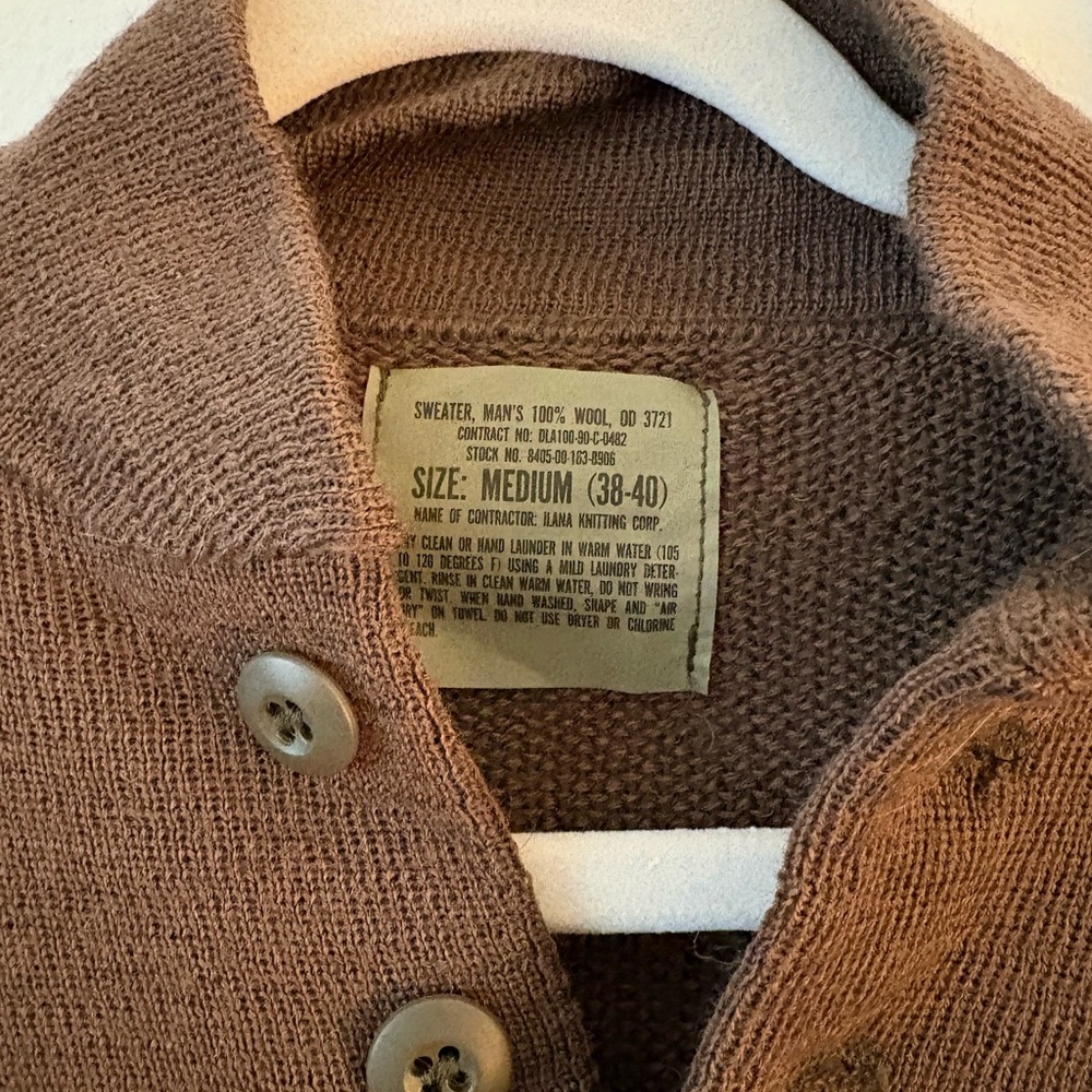Retro Military Sweater